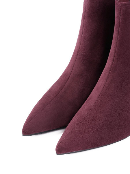 Ботильоны LONG SUEDE Wine арт. 57-GH90283-01-23