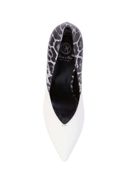 Туфли женские арт. 52-1930-91C белый/серый леопард