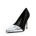 Туфли женские арт. 57-D608-G187-3 чёрный/серебро