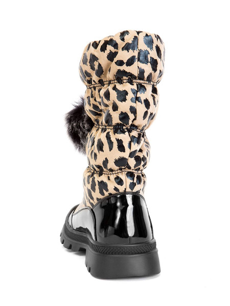 Дутики женские арт. 57-H1091-R1023M бежевый леопард