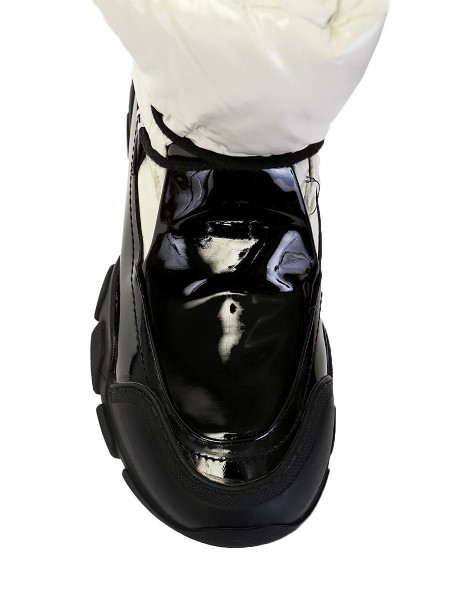 Ботинки женские арт. 57-H1294AM-K1619-2 кремовый/чёрный