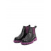 Ботинки женские арт. 57-HX8128-3 чёрный/фиолетовый