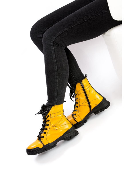 Ботинки женские арт. 70-2000 жёлтый