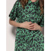 Рубашка женская арт. B-004-21-1 зелёный леопард