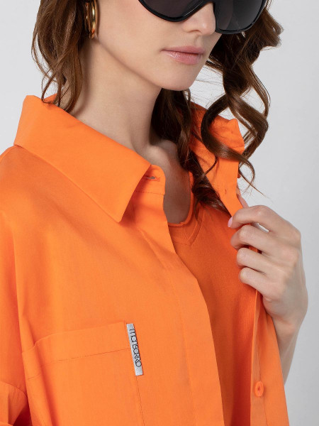 Рубашка женская арт. B-008-22 оранжевый