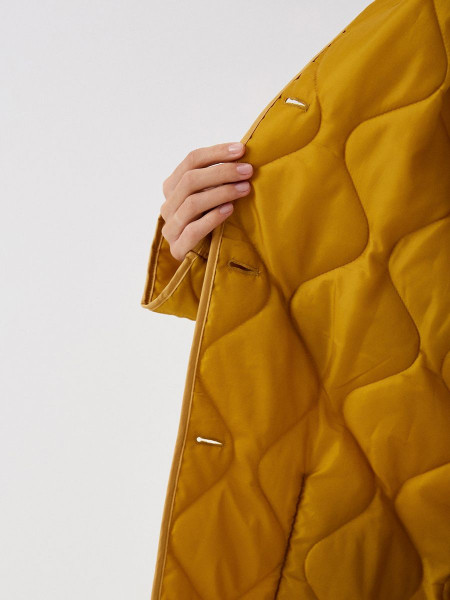 Куртка стёганая женская арт. C-002-22 горчичный