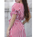 Платье женское арт. D-002-22 красный/белый