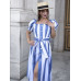 Платье женское арт. D-002-22 синий/белый