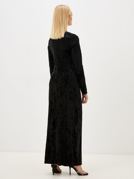Платье бархатное арт. D-009-22-2 чёрный