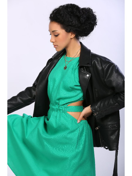 Платье женское арт. MD-21-006 зелёный