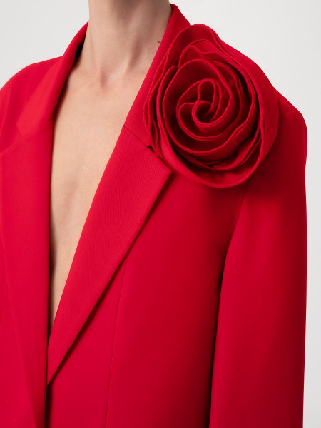 Пиджак с розой арт. J-001-23 красный